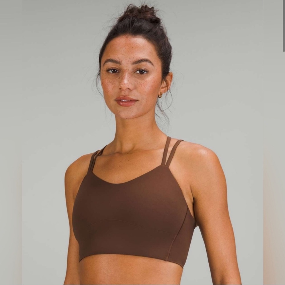 Lululemon NWOT Like a Cloud Long Line Bra Java (size 8)